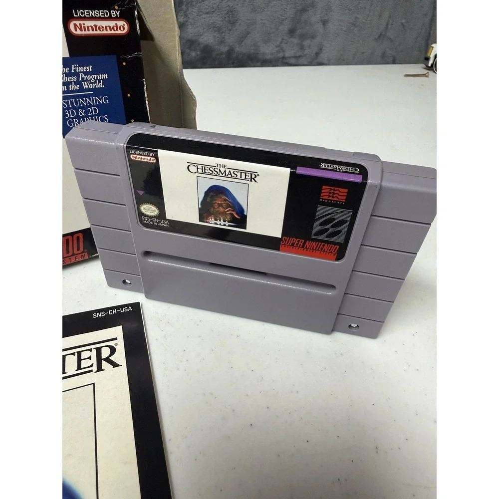 The Chessmaster (Super Nintendo, 1991) Complete W/ Box and Inserts